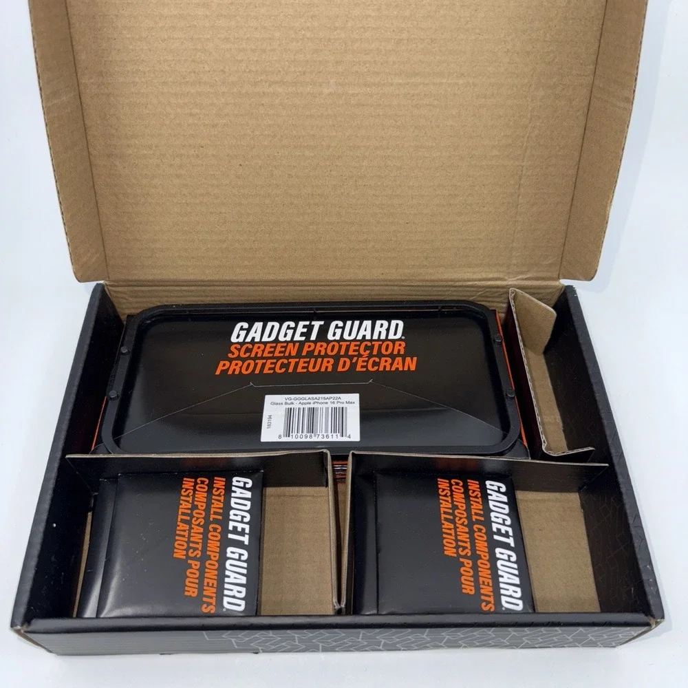 10 PACK! Gadget Guard Glass Screen Protector iPhone 16 Pro Max Clear